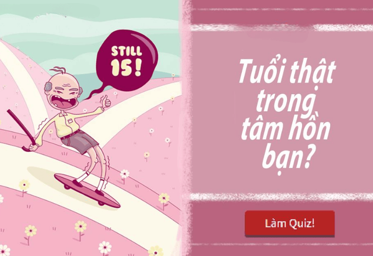 Test số tuổi tâm hồn để hiểu rõ thói quen