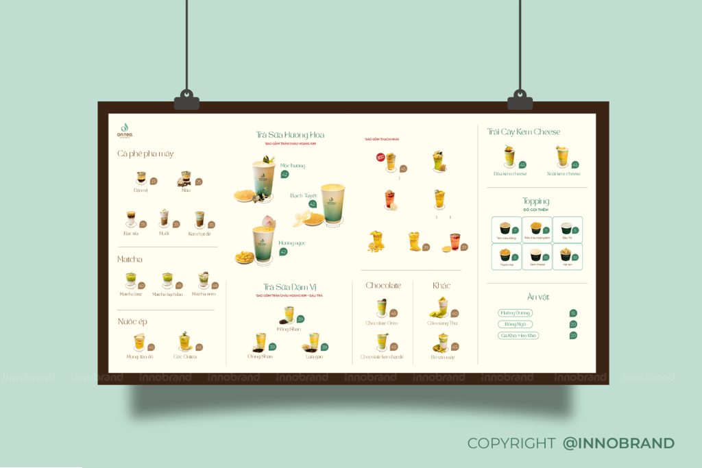 Thiết kế Menu Ontea
