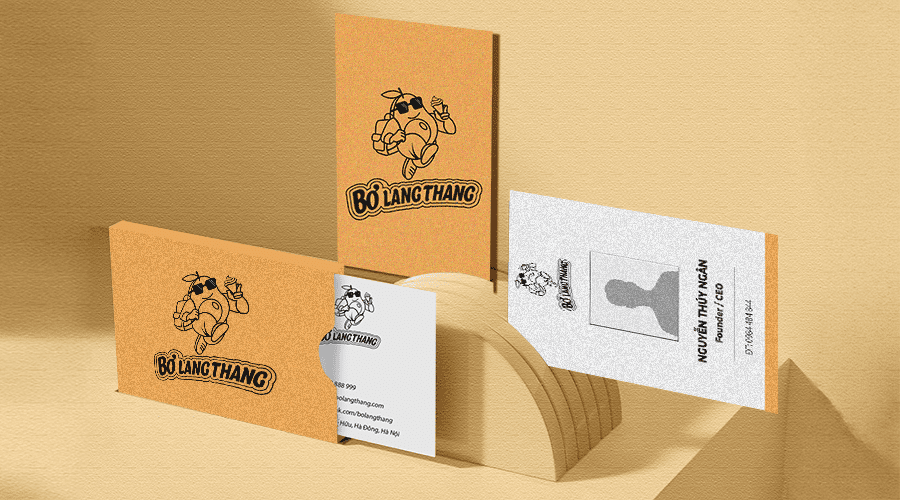 Thiết kế bộ nhận diện thương hiệu Bơ Lang Thang